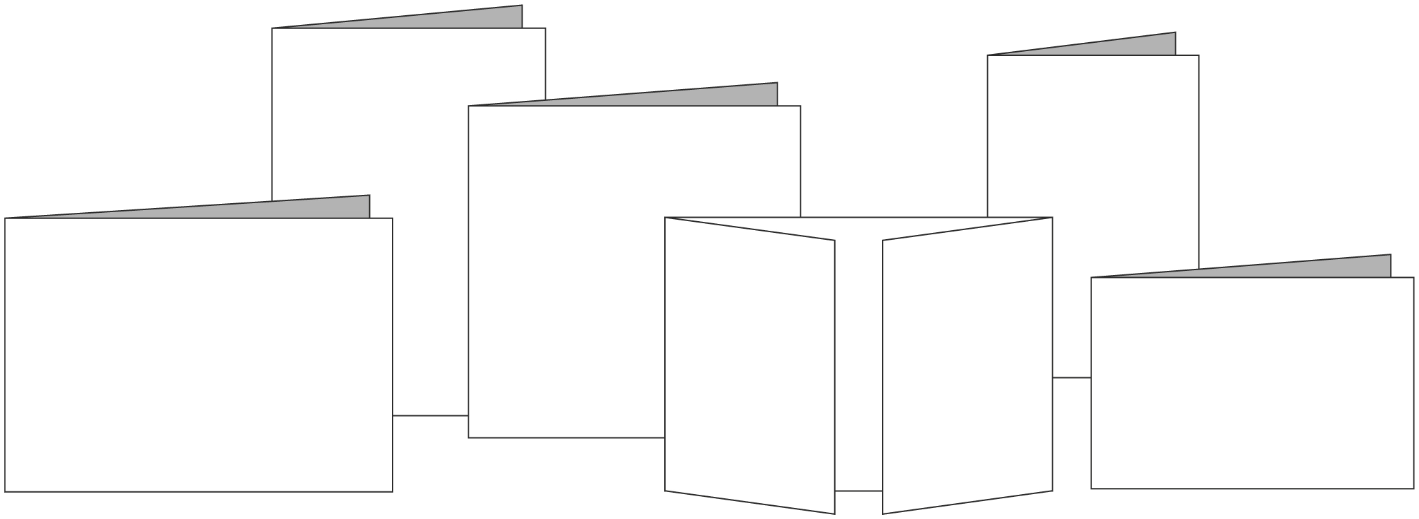 Rouwkaarten in diverse formaten getoond